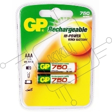 Аккумулятор GP 75AAAHC AAA NiMH 750mAh (2шт)