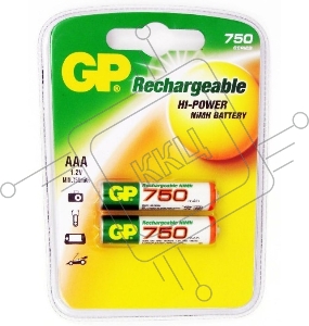 Аккумулятор GP 75AAAHC AAA NiMH 750mAh (2шт)