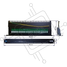 Патч-панель Lanmaster TWT-PP25TEL45 19