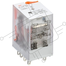 Реле интерфейсное ORM-1 2C 220В AC с LED и тест. кнопкой ONI ORM-1-2C-AC220V-L-B