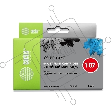 Картридж струйный Cactus CS-PFI107C синий (130мл) для Canon IP iPF670/iPF680/iPF685/iPF770/iPF780/iPF785/