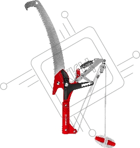Штанговый сучкорез HX-350 с храповым механизмом и пилой с режущим крюком, GRINDA