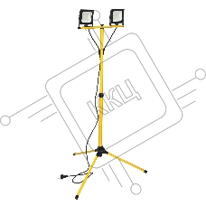 Прожектор светодиодный Iek LPDO606-2X030-65-K02 СДО 06-2х30Ш штатив 6500К IP65 черный