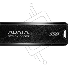 Внешний накопитель SSD ADATA 1Tb SC610 USB Type-A (550/500 Mb/s) metal case черный (SC610-1000G-CBK/RD)