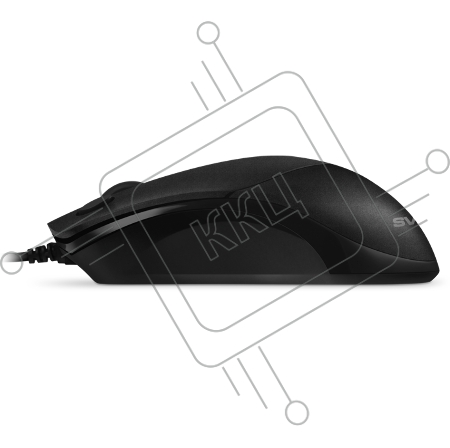 Мышь SVEN RX-95 чёрная (кн. копировать-вставить. 5+1кл. 1000-4000 DPI, кор.)