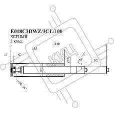 Газлифт Бюрократ E018 E018C3DWZ/3CL/100 черный