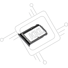 Лоток для SIM-карты Xiaomi Mi 9 серый