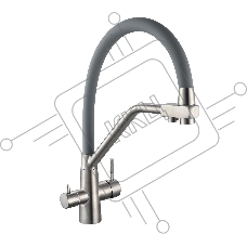 SUS127GY-016F-015 Смеситель для кухни с переключением фильтра, ø35