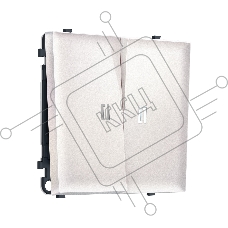 Комплект механизма 2-кл выключателя с подсветкой 5600K SIGMA Жемчуг 10A-250V QUANT PRO (SP2040, PR115, G14W)
