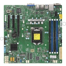 Материнская плата Supermicro MBD-X11SCL-F-B, LGA 1151, Intel C242, 4xDDR4, 6xSATA, 1xM.2, 1xPCI-E 3.0 x16, 1xPCI-E 3.0 x8, 2xPCI-E 3.0 x4, 1xVGA, 2x 1Gb LAN, 2xUSB 2.0, 5xUSB 3.1 Gen 1, 2xCOM, 1x TPM, Micro-ATX, OEM