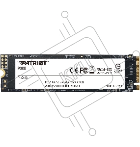 Накопитель SSD Patriot P300 128GB, M.2 2280, P300P128GM28, PCIe 3x4, NVMe, 1600/600, RET
