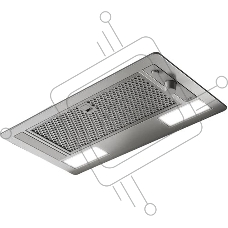 Встраиваемая вытяжка Elica ERA S IX/A/52 / 850 м3/ч, нержавеющая сталь