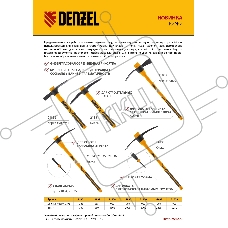 Кирка 3000 г, фиберглассовая обрезиненная рукоятка 900 мм Denzel