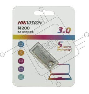Флеш Диск HIKVision HS-USB-M200(STD)/8G/EN 8Gb <HS-USB-M200(STD)/8G/EN>, USB2.0, плоский металлический корпус
