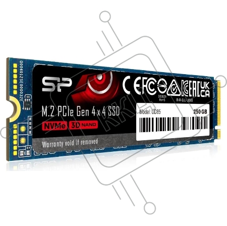 Твердотельный диск 250GB Silicon Power UD85, M.2 2280, PCI-E 4x4 [R/W - 3300/1300 MB/s]