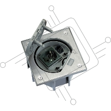 Влагостойкая основа с розеткой 2к+з Schuko и 1 RJ45 Cat. 5e UTP Connect Сталь
