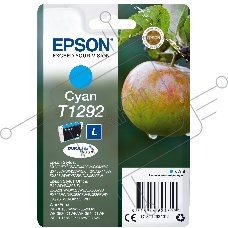 Картридж струйный Epson T1292 (C13T12924012/C13T12924011/C13T12924010) голубой (7 мл) для SX420/425/525WD/B42WD/BX320FW/BX625WFD