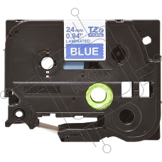Картридж Brother TZE555 24 мм, 8 м, белый на синем, для BROTHER P-Touch