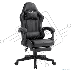 Кресло игровое Defender Azure черный, класс 4, PU, подножка