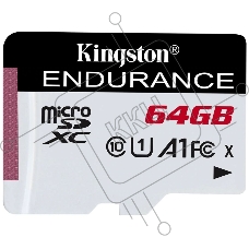 Флеш карта microSD 64GB Kingston microSDНC Class 10 A1 UHS-I Endurance 95R/30W  Card Only