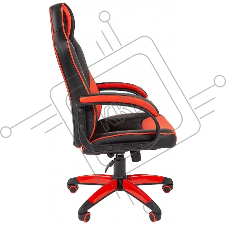 Офисное кресло Chairman   game 17 Россия экопремиум черный/красный (7024560)