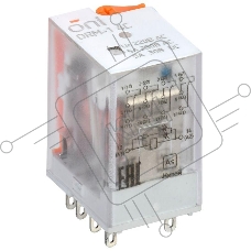 Реле интерфейсное ORM-1 4C 220В AC с LED и тест. кнопкой ONI ORM-1-4C-AC220V-L-B