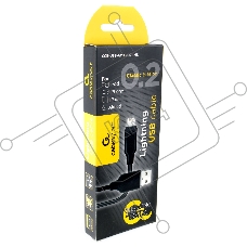 Кабель Cablexpert для Apple CCB-USB-AMAPO2-1MB, AM/Lightning, издание Classic 0.2, длина 1м, черный, блистер