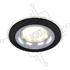 Комплект встраиваемого светильника Ambrella light XC7622003 SBK/PSL черный песок/серебро полированное MR16 GU5.3 (C7622, N7012)