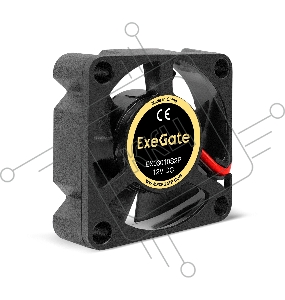 Вентилятор 12B DC ExeGate EX03010S2P (30x30x10 мм, Sleeve bearing (подшипник скольжения), 2pin, 1000RPM, 28,5dBA)