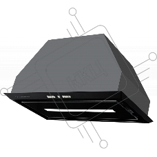 Встраиваемая вытяжка Kuppersberg INBOX 54 B ширина 54 см, отвод/рециркуляция, 1000 м3/час, управление Soft Touch, 4 скорости, светодиодное освещение 1х13 Вт, металлические жироулавливающие фильтры, угольный фильтр (опция), цвет черный