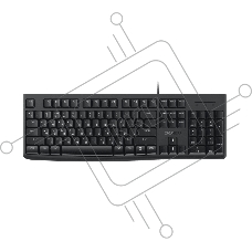 Клавиатура проводная Dareu LK185 Black (черный), мембранная, 104 клавиши, EN/RU, 1,8м, размер 440x147x22мм