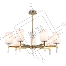 Люстра Ambrella light LH56263/7 BS/FR латунь/белый матовый E27/7 max 60W D750*590