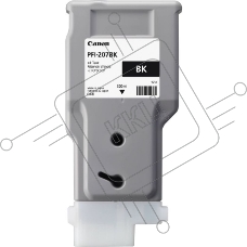 Картридж струйный Canon PFI-207 BK (8789B001) черный (300 мл) для Canon imagePROGRAPH iPF680, 685, 780, 785
