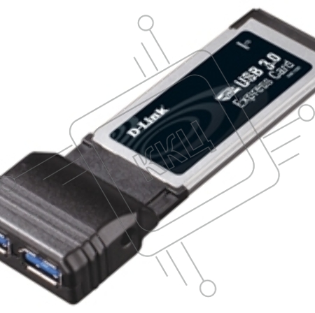 Адаптер D-Link DUB-1320 2-портовый USB 3.0 для шины ExpressCard