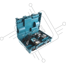 Дрель-шуруповерт Makita DHP458RFE аккумуляторная ударная[DHP458RFE]{18В,2х3Ач Li-ion,БЗП-13мм,0-400\2000об\м,91\58Нм,2.3кг,чем,мет редуктор,бок рукоятка}