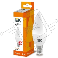 Лампа Iek LLE-C35-7-230-30-E14 светодиодная ECO C35 свеча 7Вт 230В 3000К E14 IEK