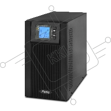 Источник бесперебойного питания Powerman ИБП Online 2000 Plus Black ( внешний блок батарей, в комплект не входит)