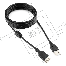 Кабель Gembird PRO CCF-USB2-AMAF-10 USB 2.0  3.0м AM/AF  позол.конт., фер.кол.,  пакет