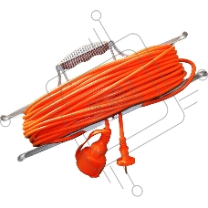 Удлинитель UNIVersal УШ-6 IP-54 рамка ПВС 2x0,75 10м 9632014