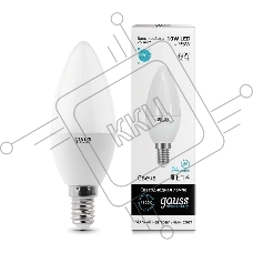 Светодиодная лампа GAUSS 33120 LED Elementary Свеча 10W E14 920lm 4100K 1/10/100 0