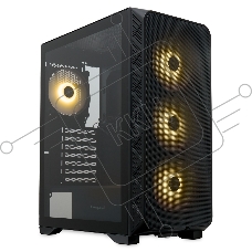 Компьютерный корпус  HSPD M521, Mesh Mid Tower, Black, slide TG, 0.45 SPCC, 4x120mm ARGB ATX, mATX, mITX 160/330/184mm 2x2.5