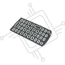 Наклейка на клавиатуру 38 клавиш MC3XXX  Motorola (Zebra)