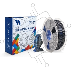 Филамент NVPRINT Silk PLA+  Black/Blue  для 3D печати диаметр 1.75мм  длина 330 метров  масса 1 кг
