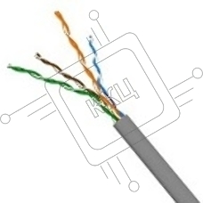 Кабель информационный Lanmaster TWT-5EFTP кат.5е SF/UTP общий экран в оплётке 4X2X24AWG PVC внутренний 305м серый