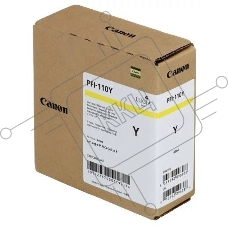 Картридж струйный Canon PFI-110 Y 2367C001 желтый (160мл) для Canon TX-2000/TX-3000/TX-4000