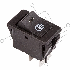 Выключатель клавишный 12V 35А (4с) ON-OFF  с синей LED подсветкой  Rexant