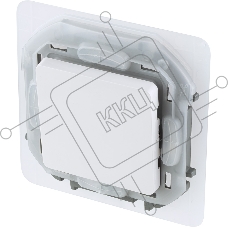 Переключатель IP44 10AX 250В белый