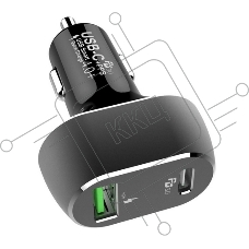 Автомобильное ЗУ ACD ACD-С632P-V1B 63Вт, 2xUSB 1PD+1QC, 3.6~20В/3А RTL
