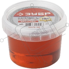 Канифоль ЗУБР 55470-100  для паяльных работ пластиковая банка 100г