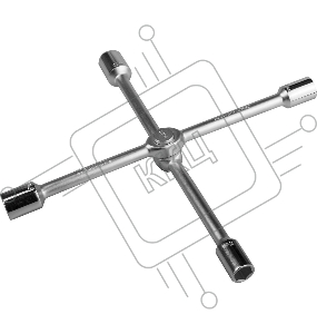 Ключ-крест KRAFTOOL автомобильный хромированный складной, 17-19-21-22мм
